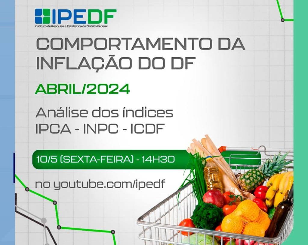 Painel de análises econômicas do DF será apresentado nesta sexta (10)