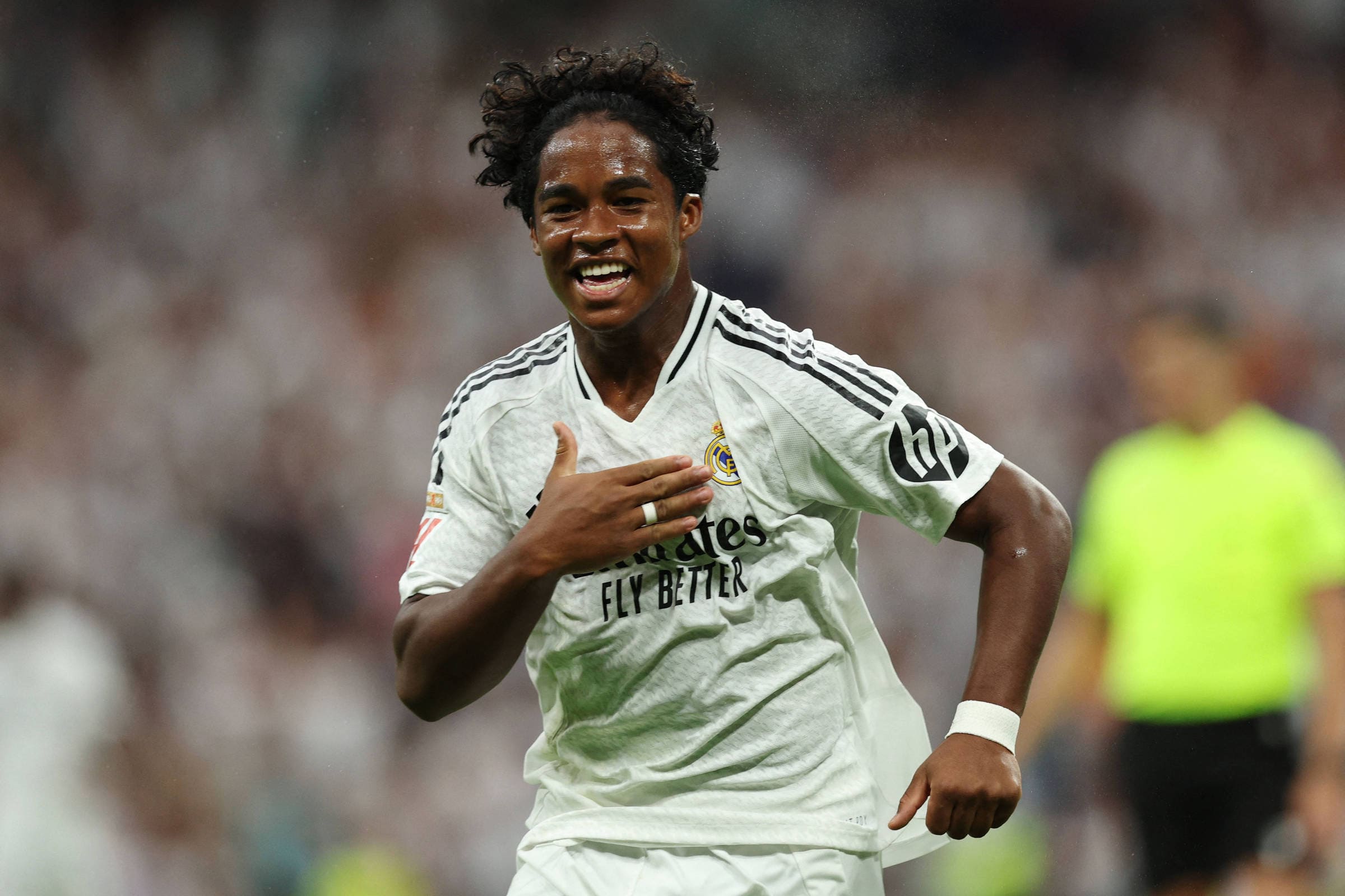 Endrick estreia na Liga dos Campeões com gol pelo Real Madrid