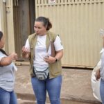 Agentes comunitários de saúde e agentes de Vigilância Ambiental em Saúde instruíram alunos do CED 416 durante a ação contra a dengue | Foto: Yuri Freitas/Agência Saúde-DF