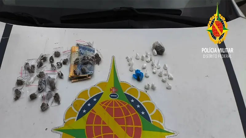 PMDF flagra adolescente de 14 anos com haxixe escondido no tênis em Ceilândia