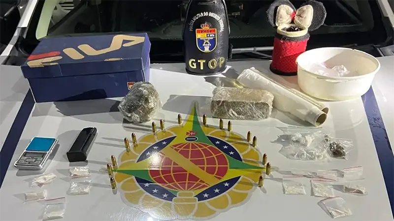 PMDF prende 3 pessoas por roubo, posse ilegal de munição de uso restrito e recupera moto roubada na Ceilândia