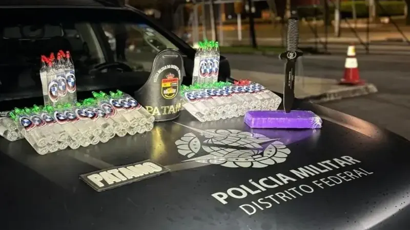 PMDF apreende mais de cem frascos de lança-perfume durante operação de combate ao tráfico de drogas em Ceilândia