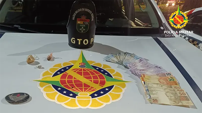 PMDF prendeu um indivíduo por tráfico de entorpecentes na Asa Sul