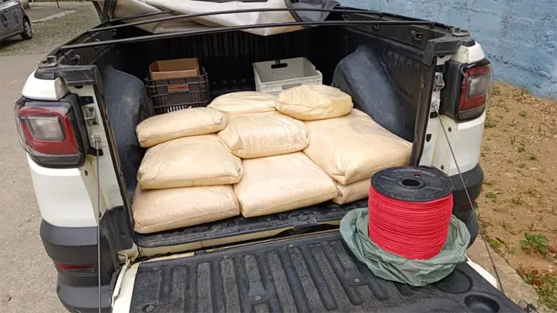 Teófilo Otoni – PM realiza a maior apreensão de material explosivo já ocorrida no estado