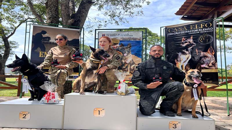 Agente de Polícia, juntamente com a K9-Kali, conquistou o 3º lugar no campeonato de Faro de Entorpecentes