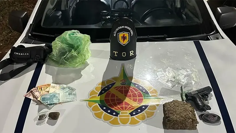 PMDF prende homem acusado de tráfico de drogas na BR – 060