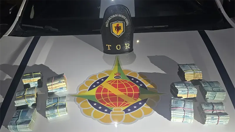 TOR prende homem com quase R$ 100 mil escondidos em compartimento secreto no Gama