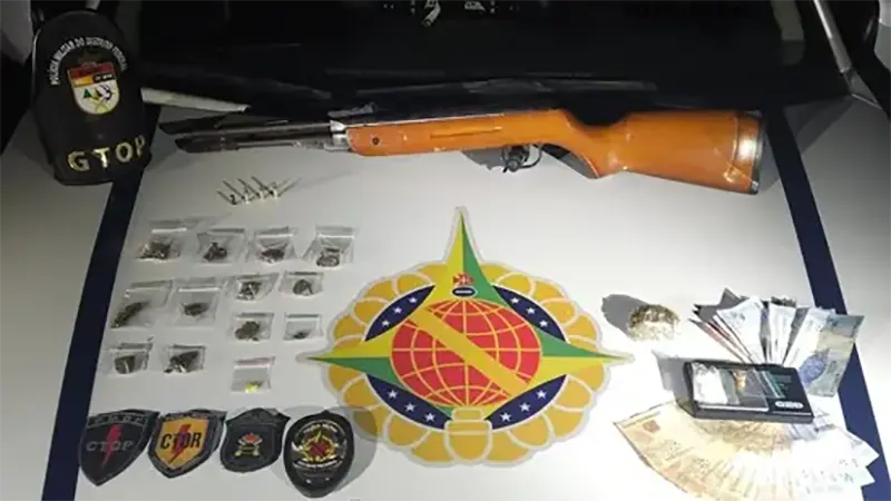PMDF apreende drogas e arma de fogo no Itapuã