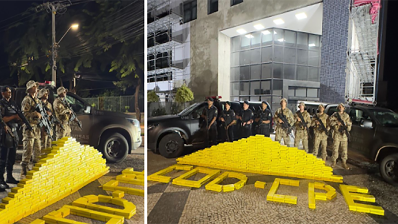 Operação da PF e PMGO – aproximadamente 500kg de cocaína fora de circulação
