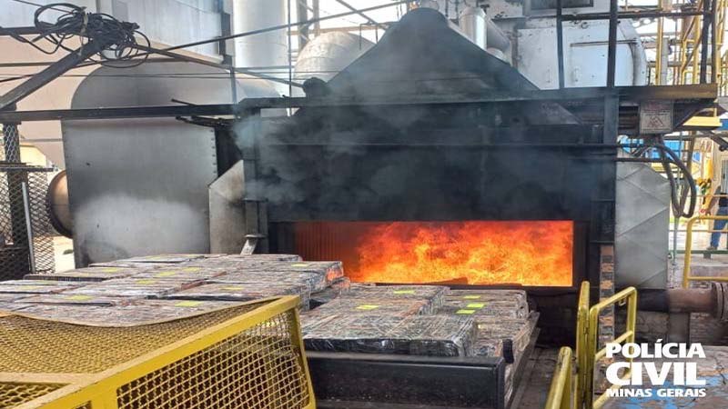 PCMG incinera mais de 1 tonelada de maconha no Triângulo Mineiro