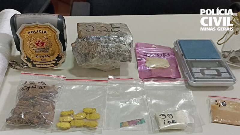 Polícia Civil apreende drogas e prende suspeito em Patrocínio
