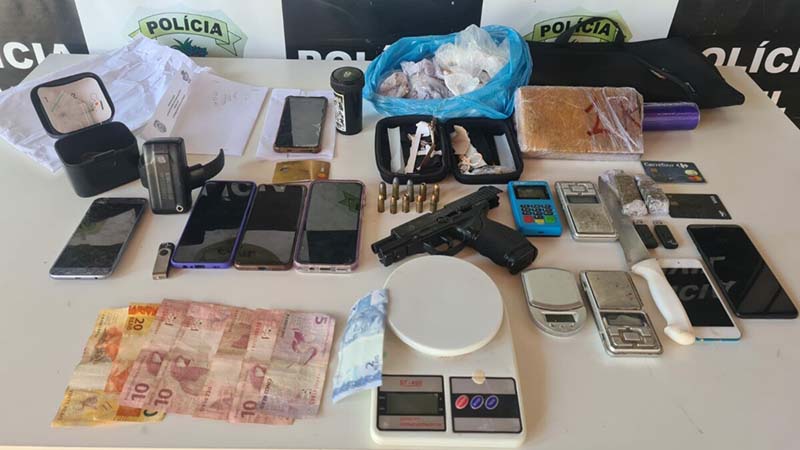 Operação Cifra Negra: PCGO cumpre mais de 10 mandados judiciais contra o tráfico de drogas em Trindade