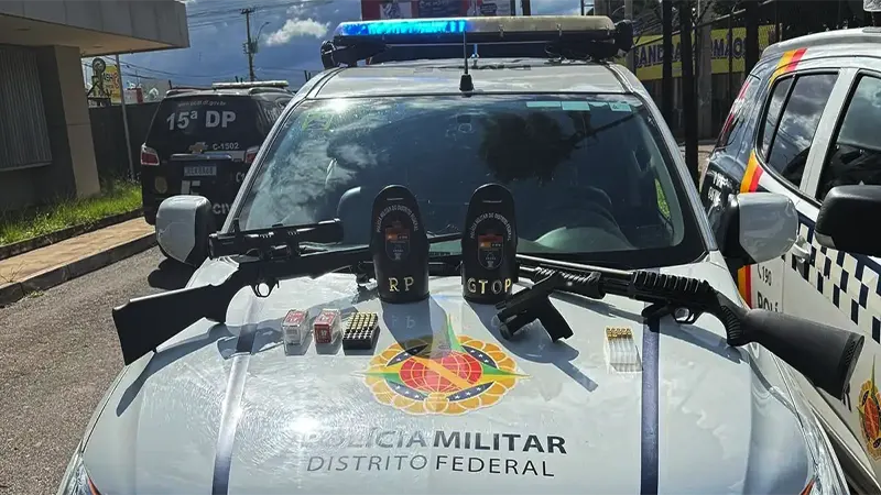 Briga entre vizinhos acaba com apreensão de três armas de fogo