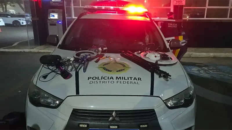Dupla é detida por furtar salão de beleza durante a madrugada