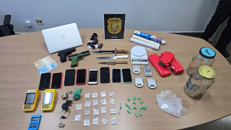 PCDF prende seis indivíduos por tráfico de drogas em Samambaia