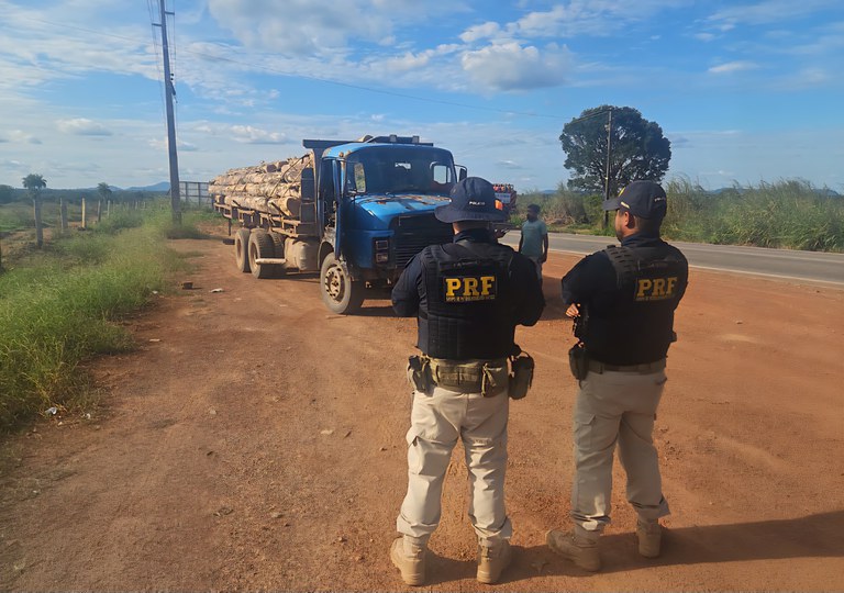 PRF apreende 14,5m³ de madeira ilegal, em Redenção/PA