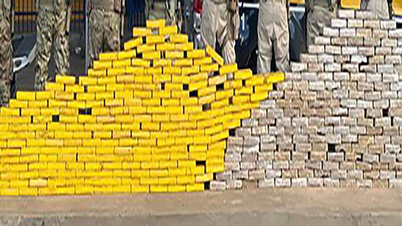 Em Barreiras (BA), PRF apreende quase meia tonelada de cocaína após fuga de motorista