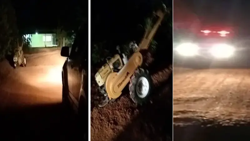 PMDF prende dupla em flagrante após furto de mini trator em Brazlândia