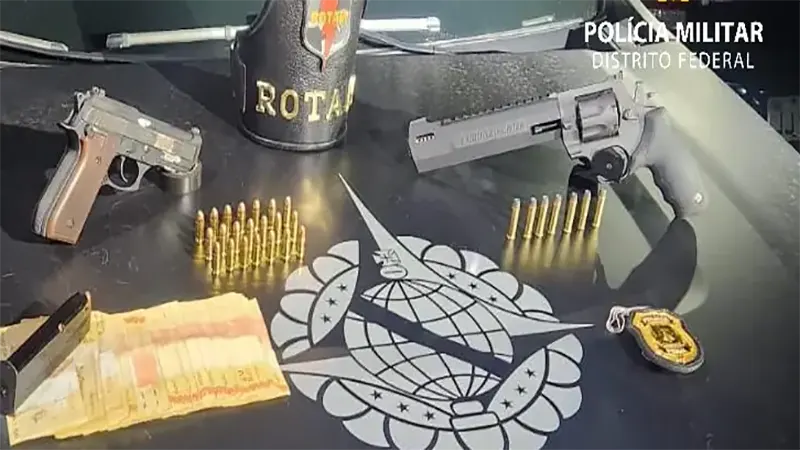 PMDF prende foragido da Justiça com duas armas de fogo no Guará