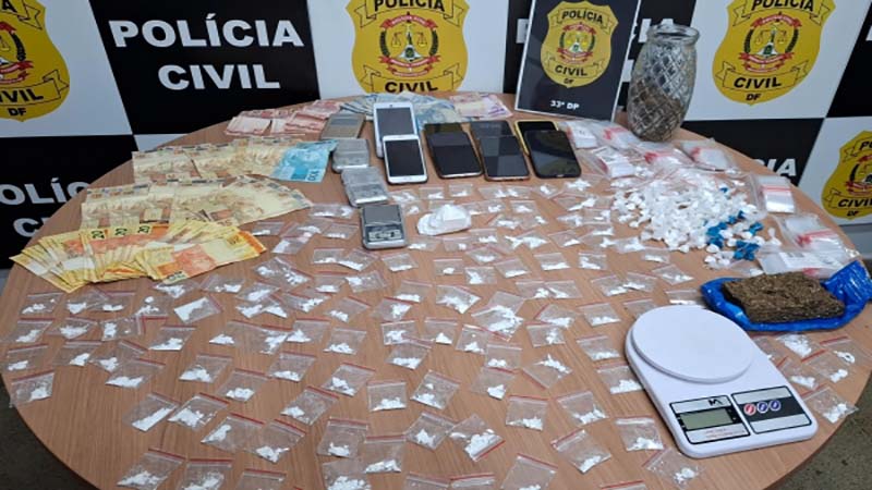 PCDF realiza operação contra o tráfico de drogas em Santa Maria