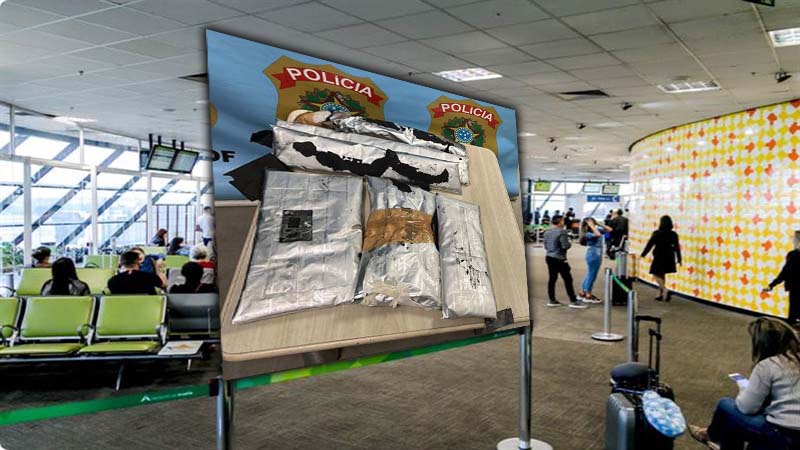 PF prende homem com metanfetamina no Aeroporto Internacional de Brasília