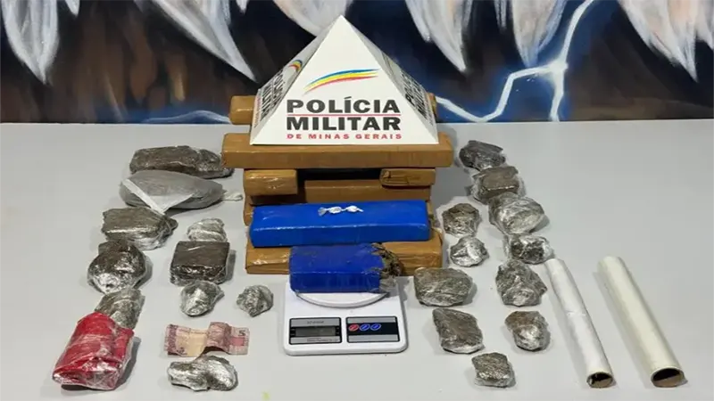 Ipatinga – Operação de combate ao tráfico prende suspeito com mais de 17 barras de maconha