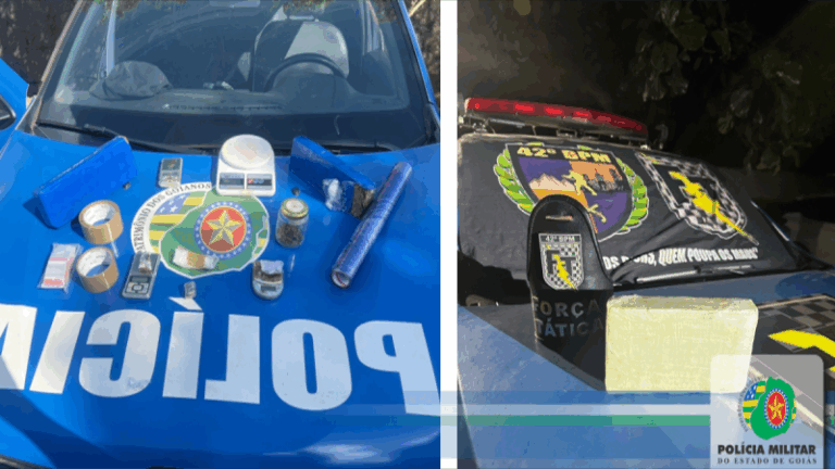 PMGO 42ºBPM no combate ao crime de tráfico de drogas