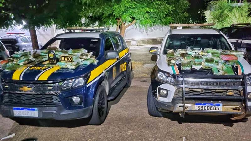 PRF, em ação conjunta com PMCE, apreende 145,5 kg de pasta base de cocaína