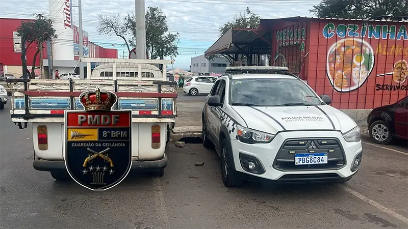 PMDF localiza veículo furtado durante patrulhamento na QNM 18/20