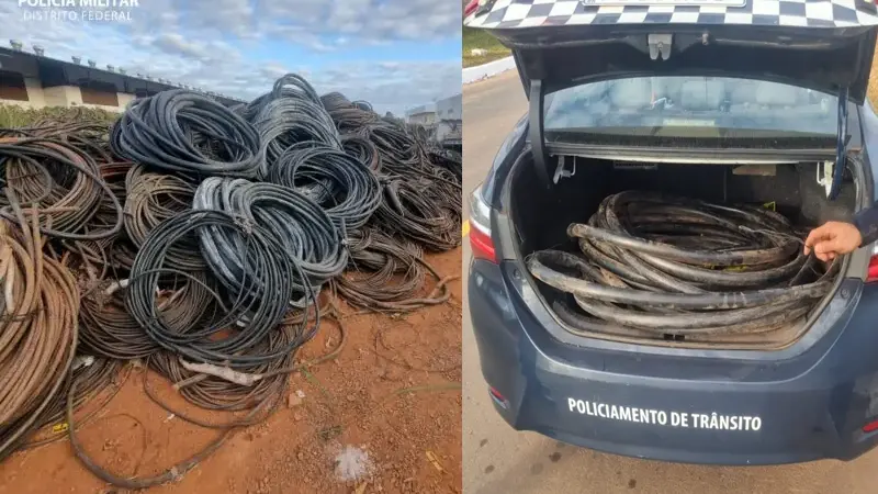 PMDF Detém Grupo por Furto de aproximadamente 300 quilos de Cabos no SIA