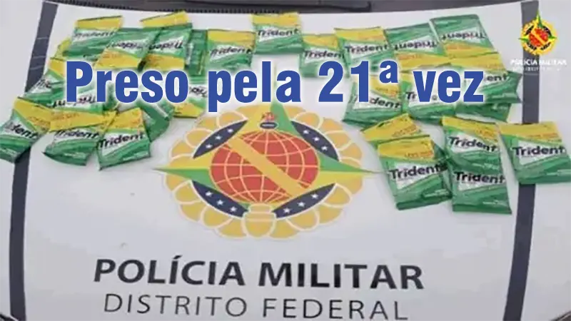 Preso pela 21ª vez: PMDF captura autor de furto a loja na Asa Norte