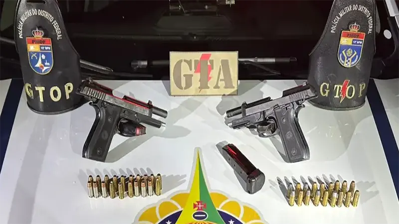 PMDF apreende duas pistolas e 51 munições no Incra