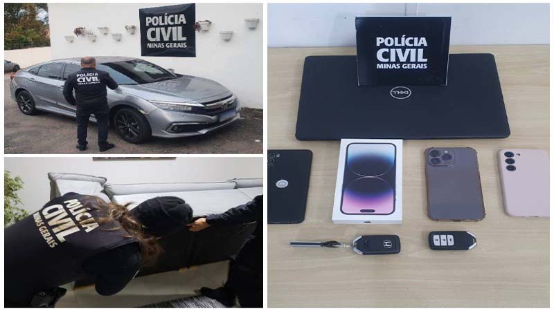 Suspeito de desviar mais de 500 celulares é alvo de operação da PCMG