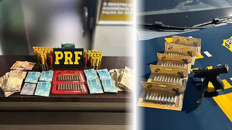 PRF registra apreensões de armas e munições em rodovias de Mato Grosso