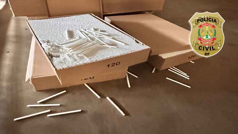 PCDF identifica depósito de insumos ligados à falsificação de cigarros no DF