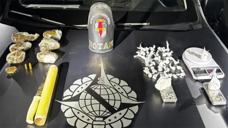 PMDF apreende drogas, munições e materiais de preparo no Gama