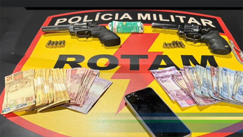 PMGO Rotam recupera dinheiro e pertences roubados