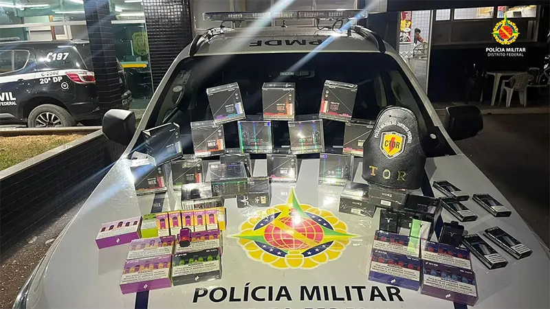 Polícia Militar apreende grande quantidade de cigarros eletrônicos em Santa Maria