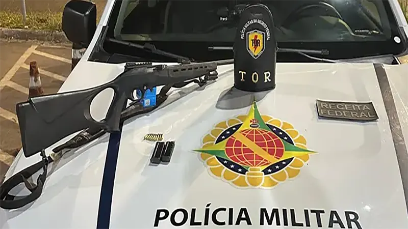 Operação do TOR apreende arma de fogo e munições em São Sebastião
