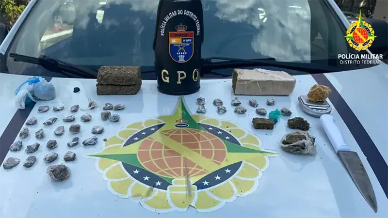 PMDF apreende drogas e objetos ilícitos em ação na Ceilândia