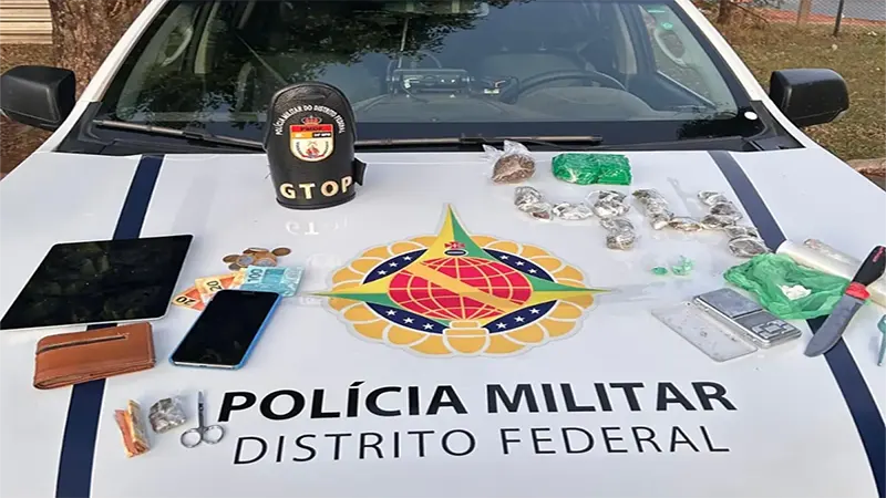 PMDF desarticula ponto de armazenamento de drogas no Varjão