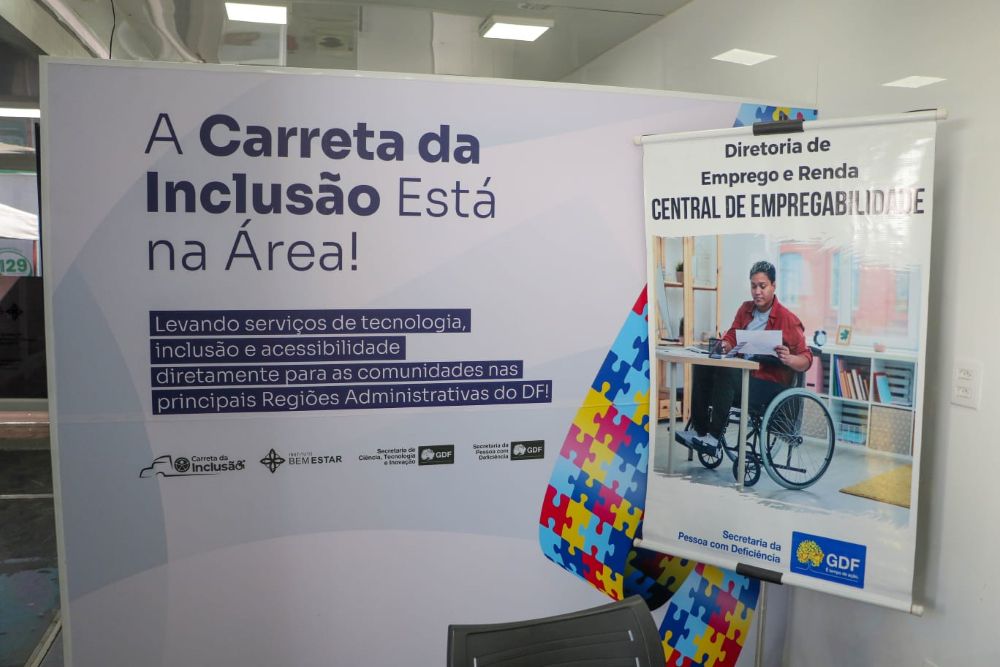 Carreta da Inclusão leva tecnologia, lazer e cidadania às comunidades do DF