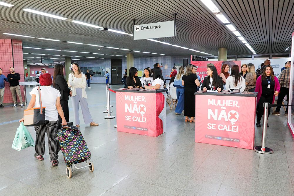 GDF lança 4ª edição do projeto “Mulher, Não se Cale!” para conscientizar sobre violência contra mulheres