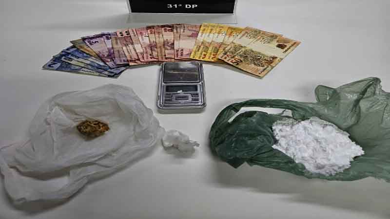 31ª DP realiza a quarta prisão por tráfico de drogas na semana; desta vez, na Ceilândia