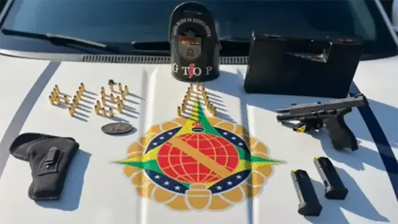 Ação do GTOP 48 da PMDF Prende Três Homens com Pistola de Calibre Restrito em Ceilândia