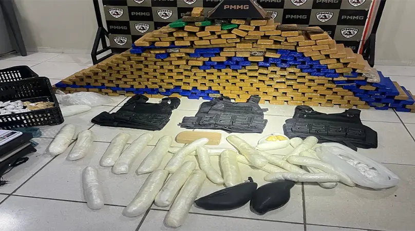 Muriaé MG – Carregamento de droga, escondido em porão de garagem, é interceptado pela PM