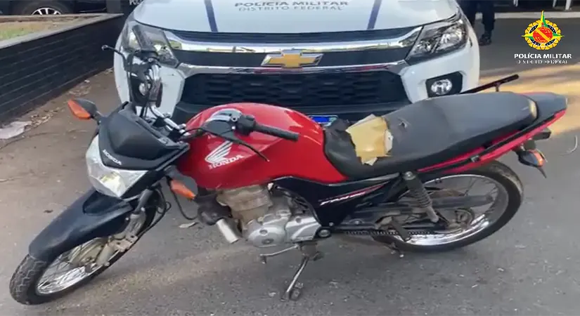 PMDF prende homem por receptação e recupera motocicleta furtada no Gama