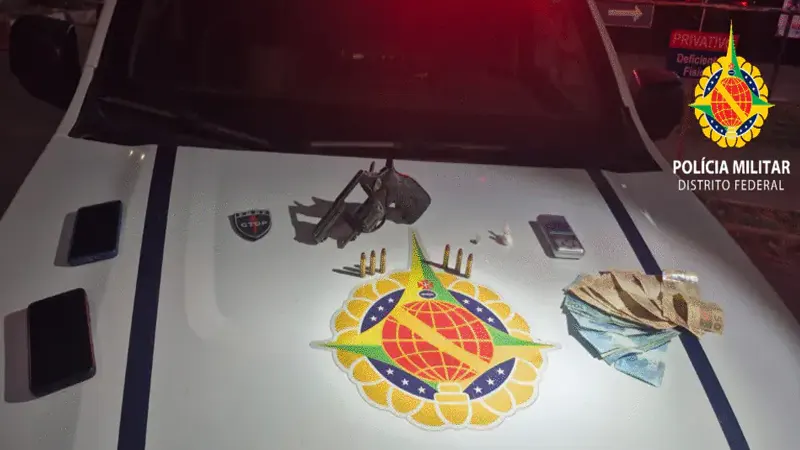 PMDF prende homem armado e apreende drogas durante patrulhamento em São Sebastião