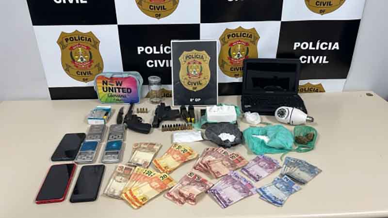 PCDF intensifica combate ao tráfico de drogas e apreende armas no Setor Santa Luzia, na Estrutural