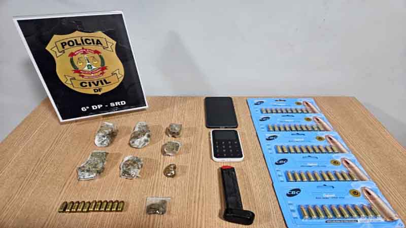 Operação Diplomata: PCDF prende homem por tráfico de drogas e posse de munição